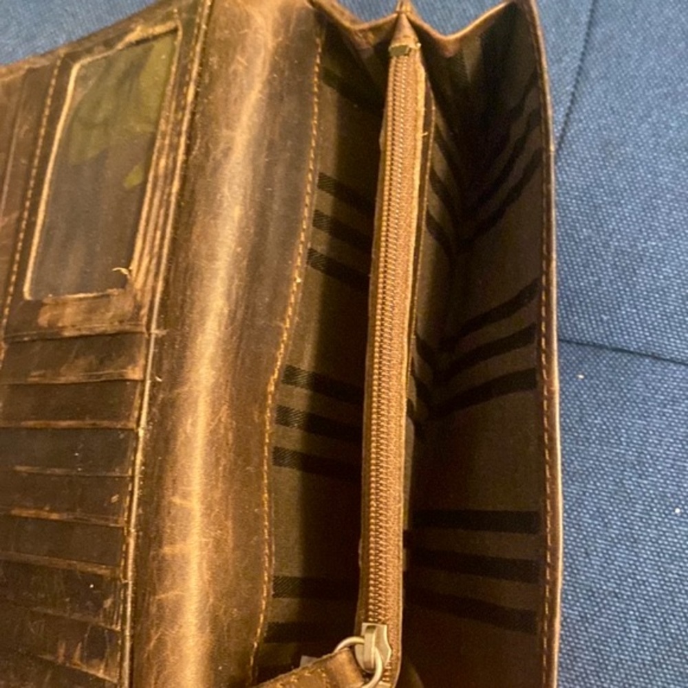 Frye Brown Leather Wallet - Picture 3 of 5